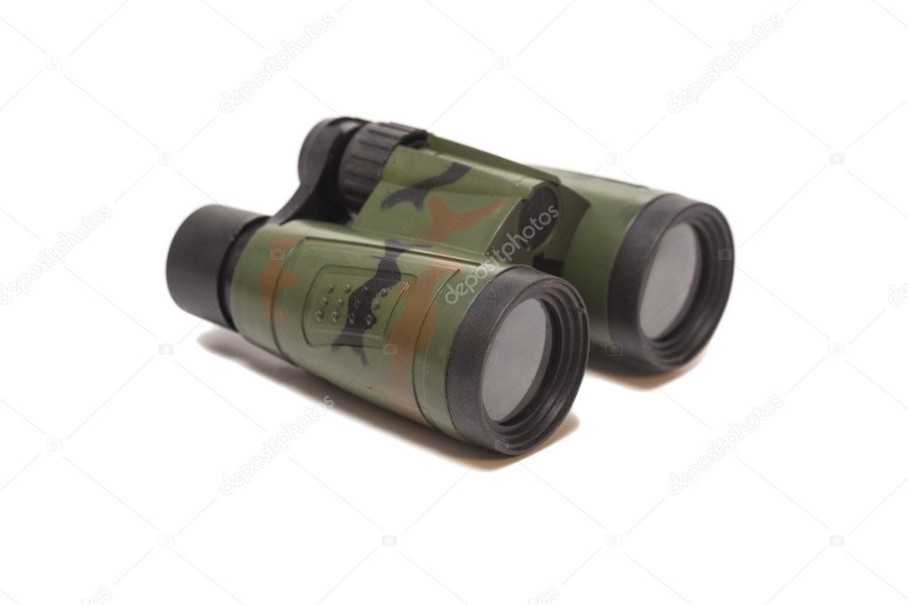Binoculars isolated on white background