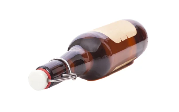 Öl flaska isolerad på vit bakgrund — Stockfoto