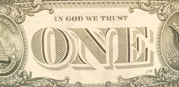 Ένα δολάριο νομοσχέδιο τραπεζογραμματίων — Φωτογραφία Αρχείου