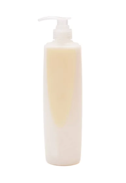 Plastic Shampoo bottle isolated on white — Stock Photo, Image