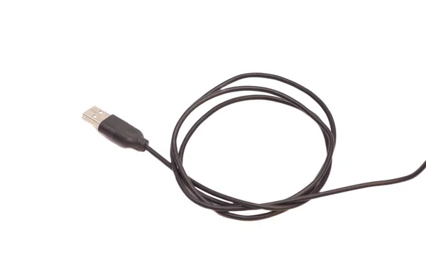 USB-kabel isolerad på vit — Stockfoto