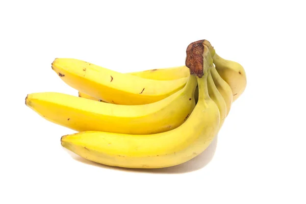 Bananenstrauß isoliert auf weiß — Stockfoto