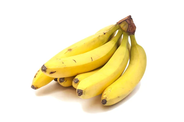 Bananenstrauß isoliert auf weiß — Stockfoto