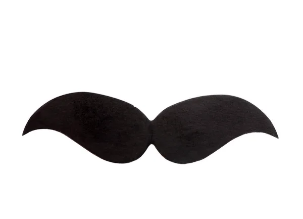Mustache de papel aislado sobre fondo blanco — Foto de Stock