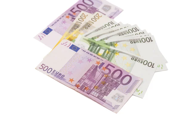 Euro bankovky, samostatný — Stock fotografie