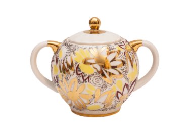 fincan şeker beyaz arka plan üzerinde izole kase 