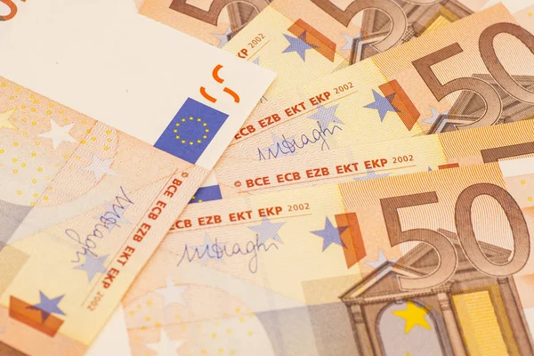 Euro para banknot. 50 euro — Stok fotoğraf
