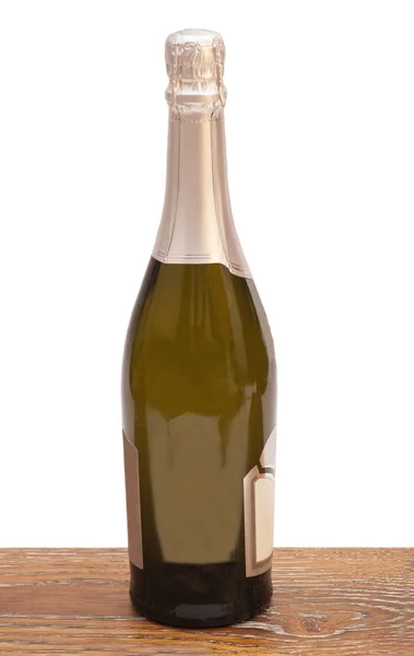 Flaska champagne på vitt — Stockfoto