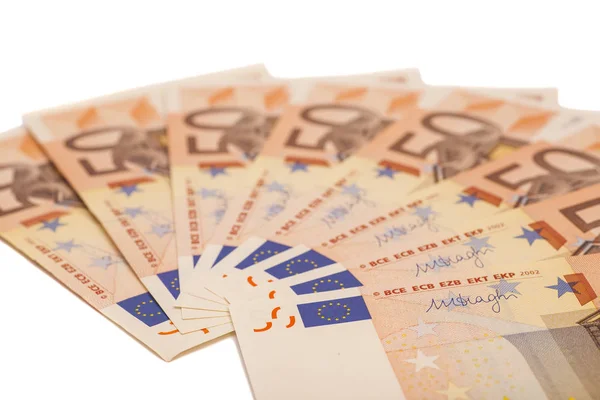 Euro para banknot. 50 euro — Stok fotoğraf