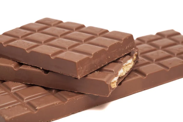 Σοκολάτες απομονωμένες σε λευκό — Φωτογραφία Αρχείου