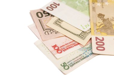 Çin yuan, Avrupa euro notlar ve Amerikan Doları