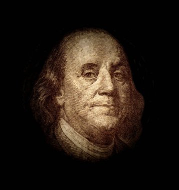 benjamin Franklin'in portresi 