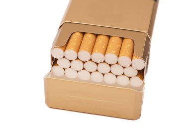 beyaz izole sigara kutusu 