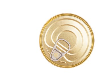 teneke kutu beyaz zemin üzerine 