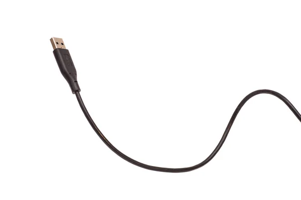 USB-kabel isolerad på vit — Stockfoto