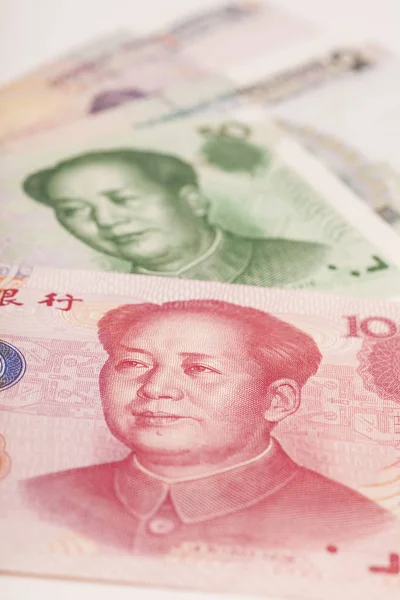 Chinesische Yuan-Banknote in Großaufnahme — Stockfoto