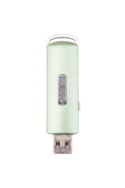 Beyaz üzerine USB birden parlamak götürmek