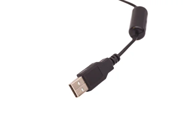 USB kabel geïsoleerd op wit — Stockfoto