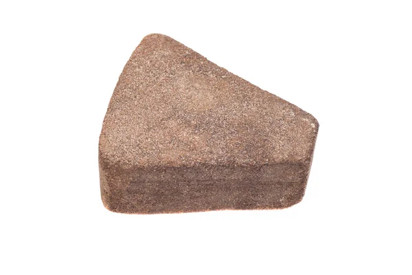 Pedras de amolar isoladas sobre fundo branco — Fotografia de Stock