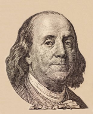 ABD Başkanı Benjamin Franklin 'in Portresi