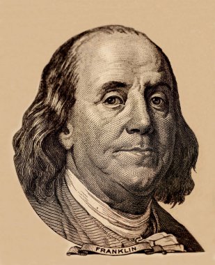 ABD Başkanı Benjamin Franklin 'in Portresi