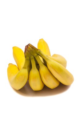 muz grup üzerinde beyaz izole 