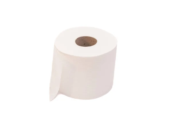 stock image Simple toilet paper isolated on white background