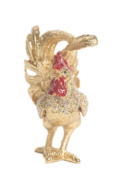 Golden rooster figure simbol tahun baru — Stok Foto