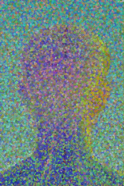 Abstract Ilustração da cabeça humana — Fotografia de Stock
