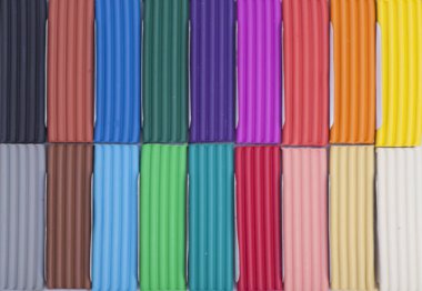 Renkli hamuru kutusunda yakın çekim