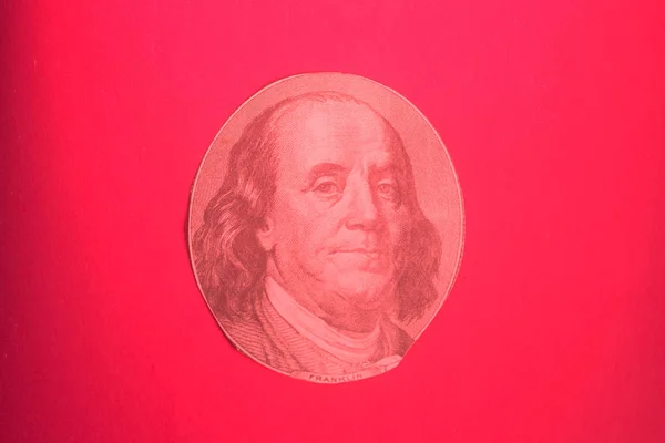 Porträtt av USA:s president Benjamin Franklin — Stockfoto