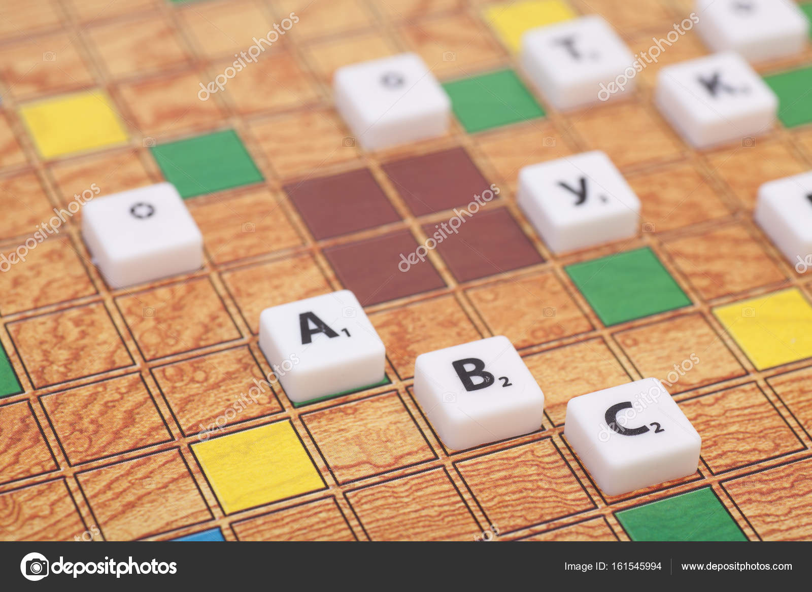 Board game with the letters and numbers — Stock Photo © yurchello_108 ...