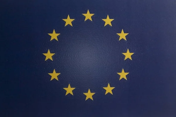 Bandeira da União Europeia close up background — Fotografia de Stock