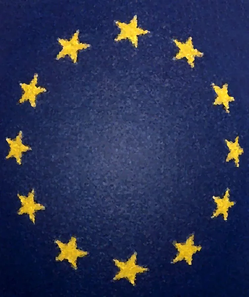 Vlajka Evropské unie zavře pozadí — Stock fotografie