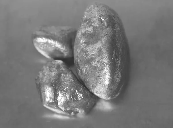 Silver nuggets — Stockfoto