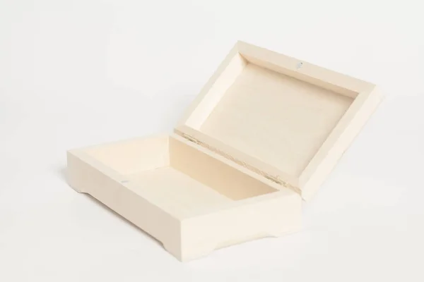 오픈 나무 보석 상자 — 스톡 사진