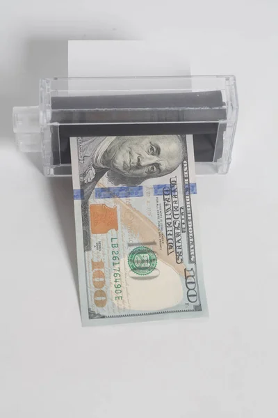 Машины для печати фальшивых долларов — стоковое фото
