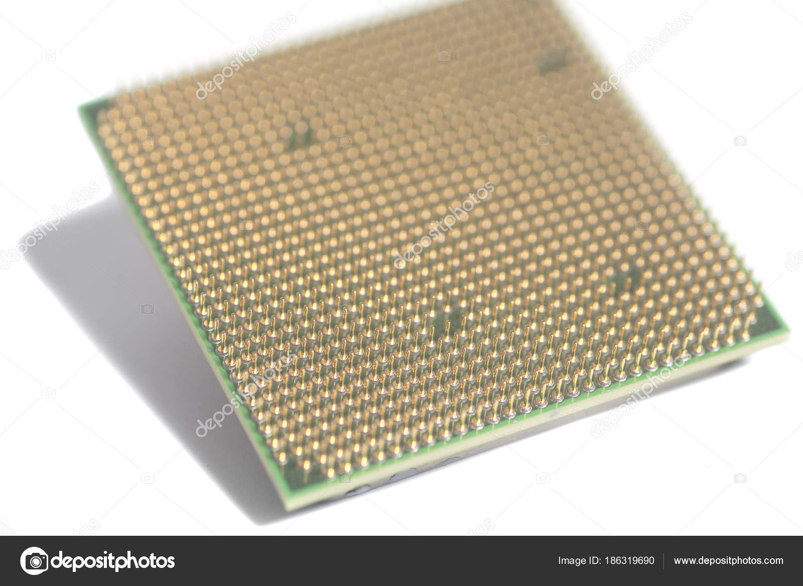 Central processing unit CPU microchip — Stock Photo