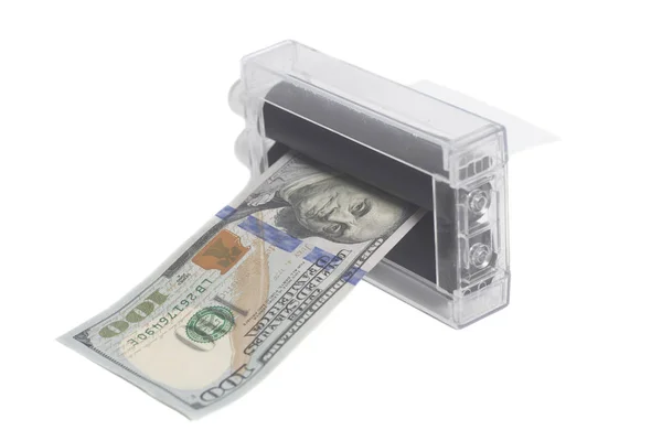 Tiskárny peněz stroj tisku falešný dolar — Stock fotografie