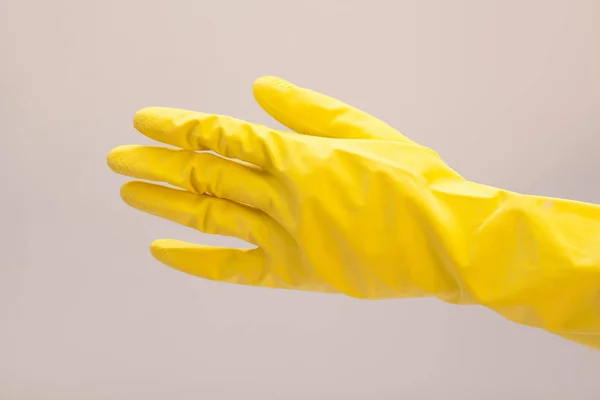 Latex handschoen voor het reinigen van aan kant — Stockfoto