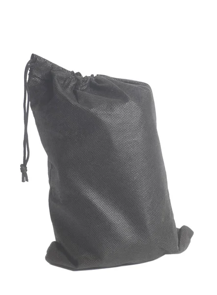 Fekete szövet táska — Stock Fotó
