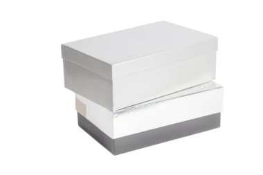 Boş gri ve gümüş konteyner kutu 