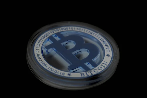 Bllue Bitcoin Crypto valuta — Stockfoto