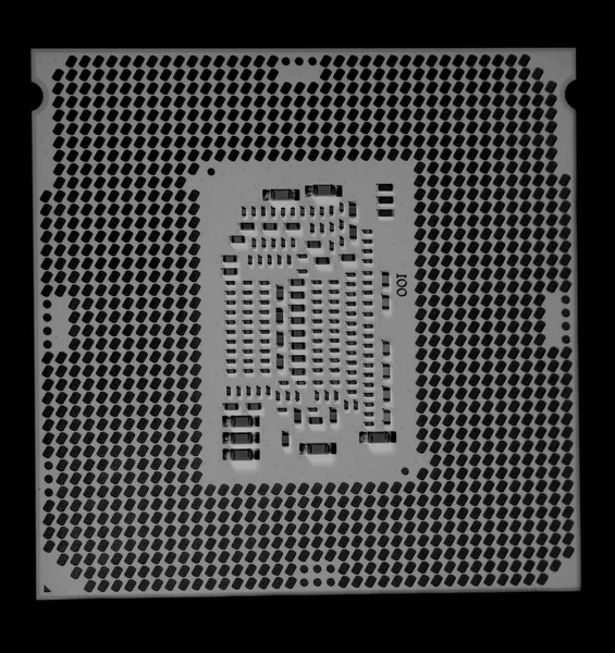 Mikrochip prosesor CPU unit pemrosesan pusat — Stok Foto