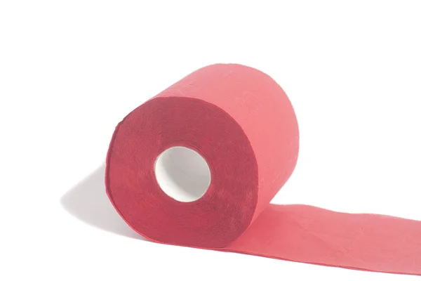 Red  toilet paper — Stock Photo, Image