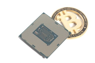 Merkezi işlem birimi Cpu mikroçip Bitcoin ile 