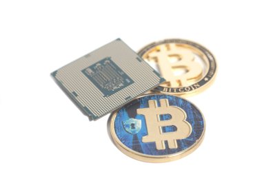 Merkezi işlem birimi Cpu mikroçip Bitcoin ile 