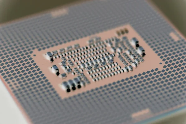 Centralenhet Cpu processorn mikrochip — Stockfoto