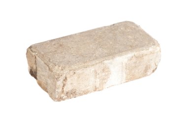 tuğla beyaz arkaplanda izole edildi