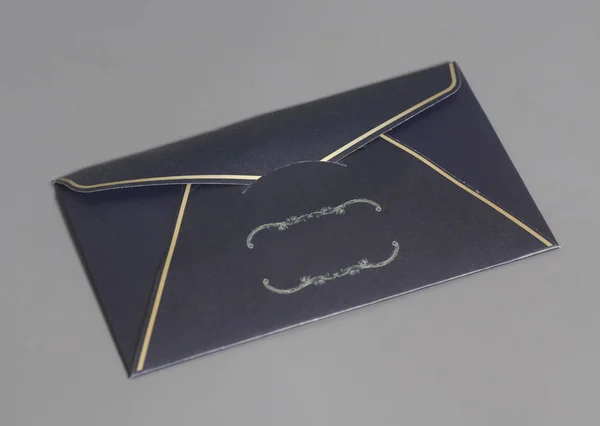 Envelope de papel preto — Fotografia de Stock